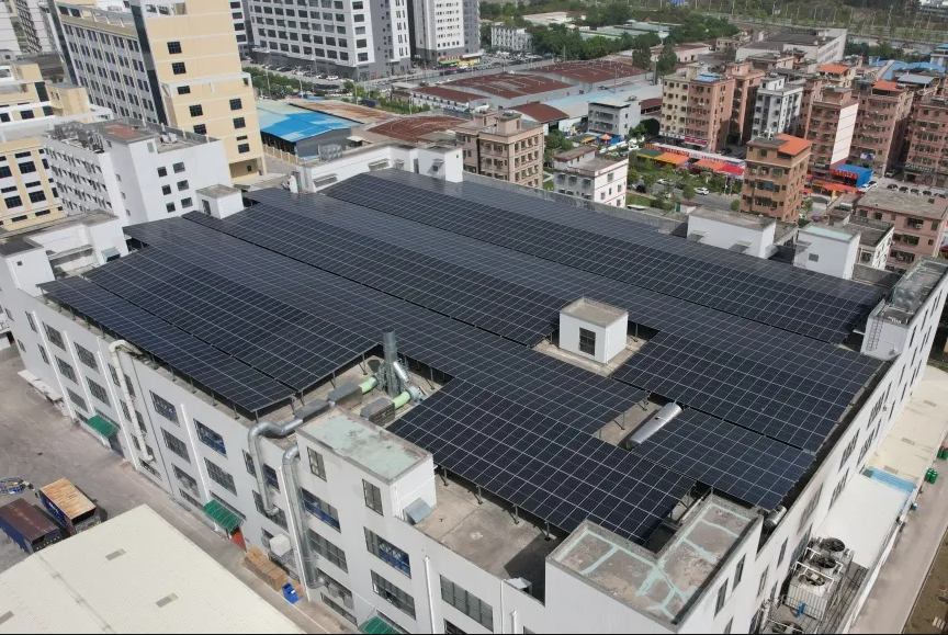 绿电制造！惠州惠环永富达工业园光伏项目成功并网，助力零碳园区建设